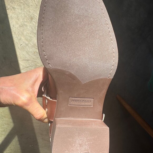 New in Box MIU MIU Buckle Harness Boots - size 37 - Picture 16 of 16